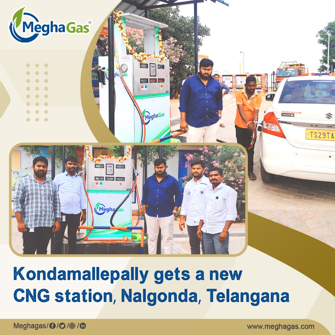 A new CNG Station now open at Kondamallepally, Nalgonda, Telangana.